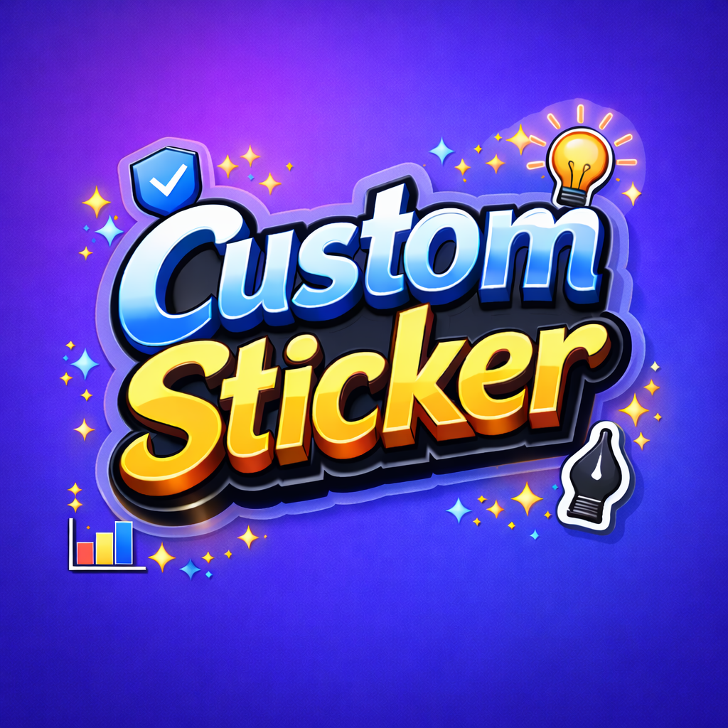 3” Custom Sticker – Upload Your Design