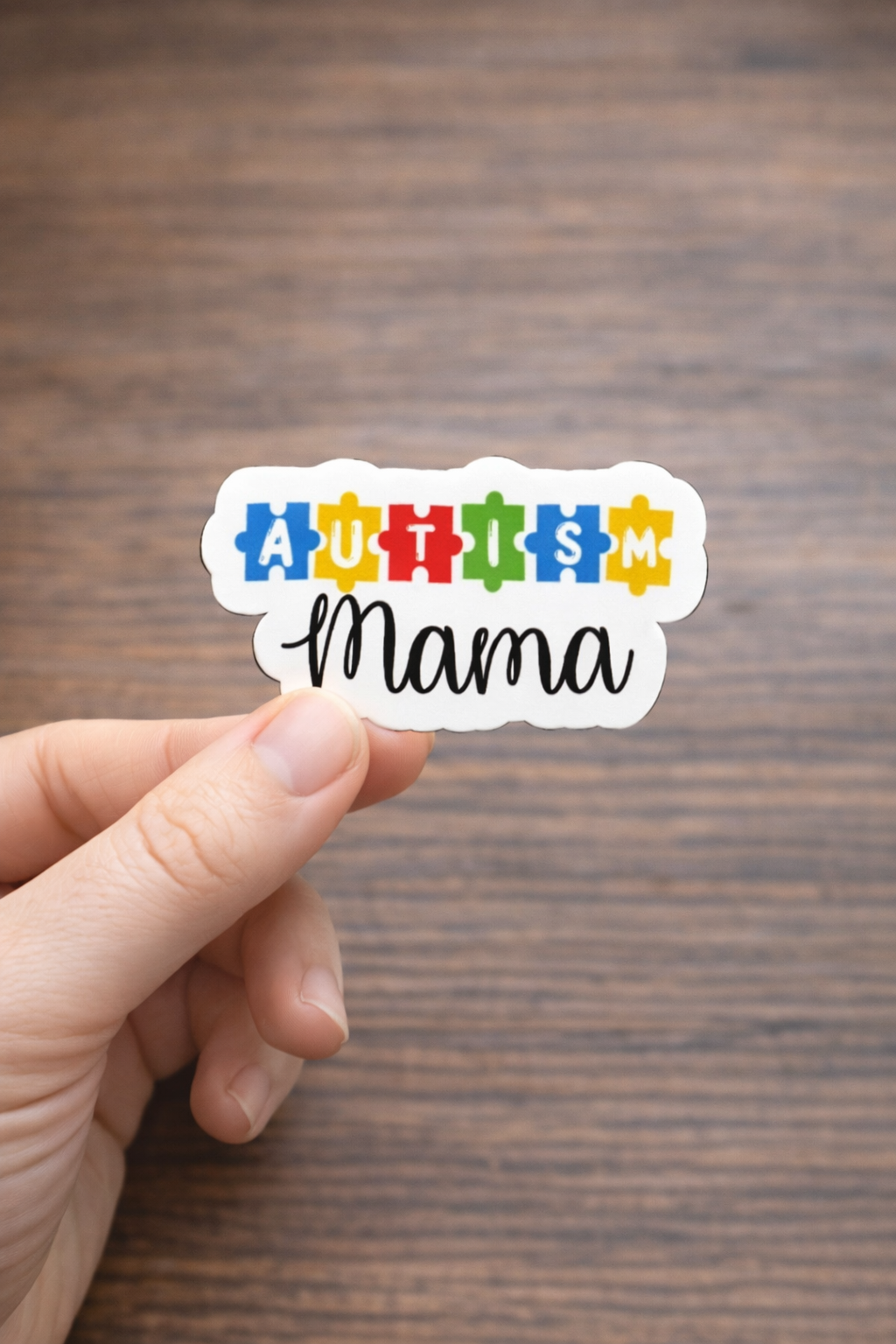 Autism Mama Sticker – Puzzle Piece Autism Support Sticker 3"