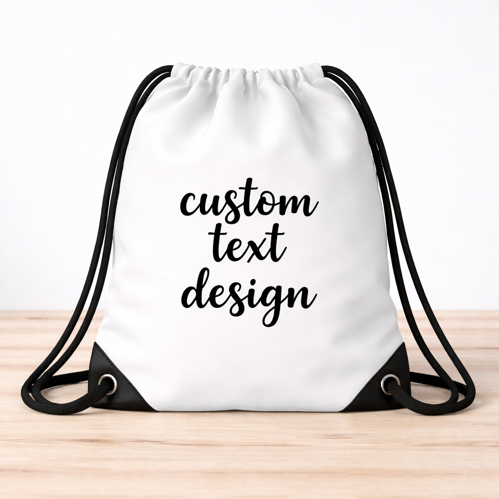Custom Design Drawstring Backpack Personalized