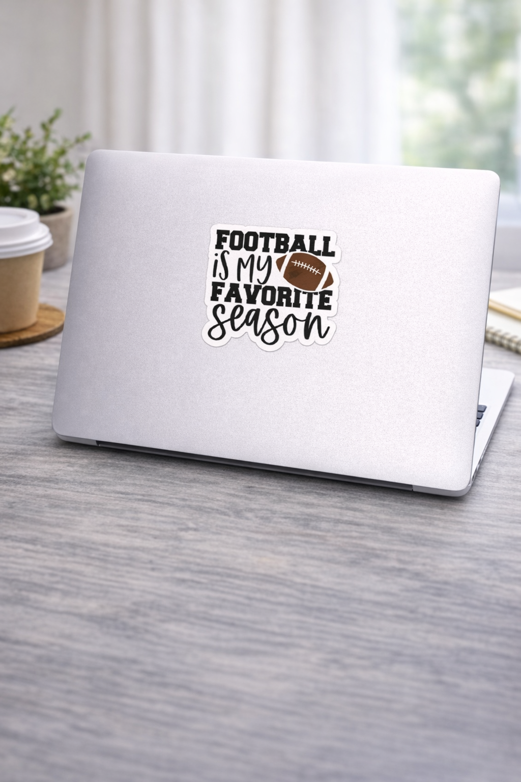 Football Is My Favorite Season Sticker – Game Day Waterproof Sticker