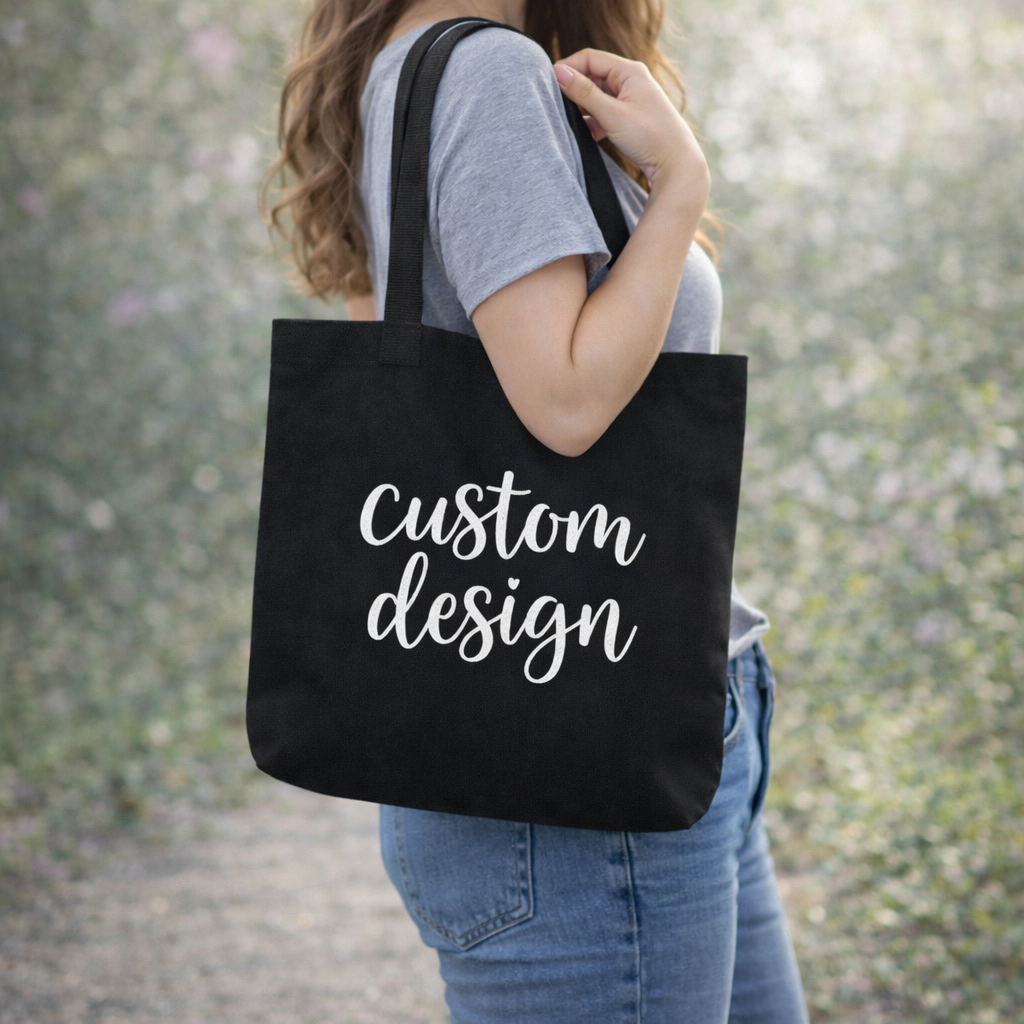 Custom Design Canvas Tote – Upload Your Own Artwork or Logo