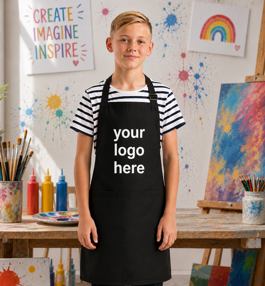 Custom Youth Apron with Pockets | Personalized Kids Art Apron