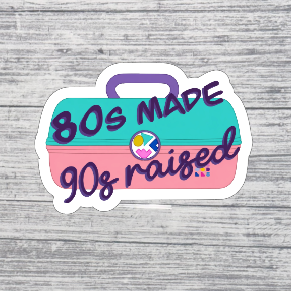 80s Made 90s Raised Sticker