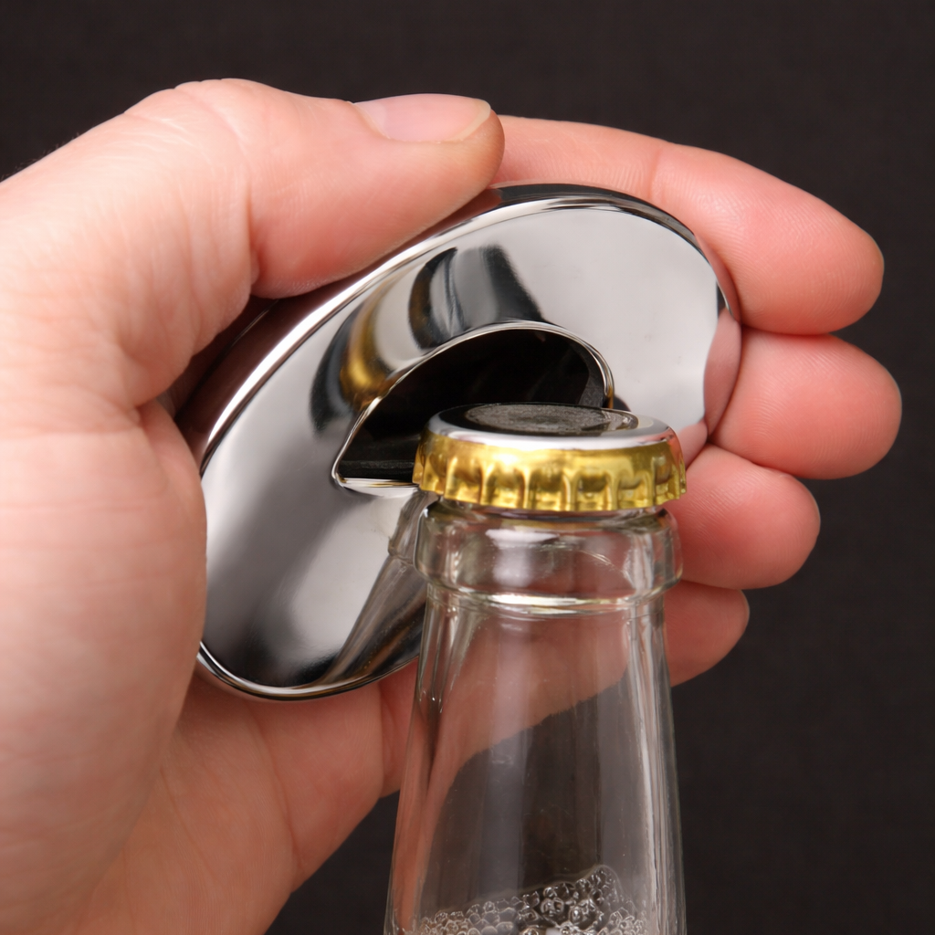 Best Dad Retro Bottle Opener Magnet – Round Father’s Day Gift