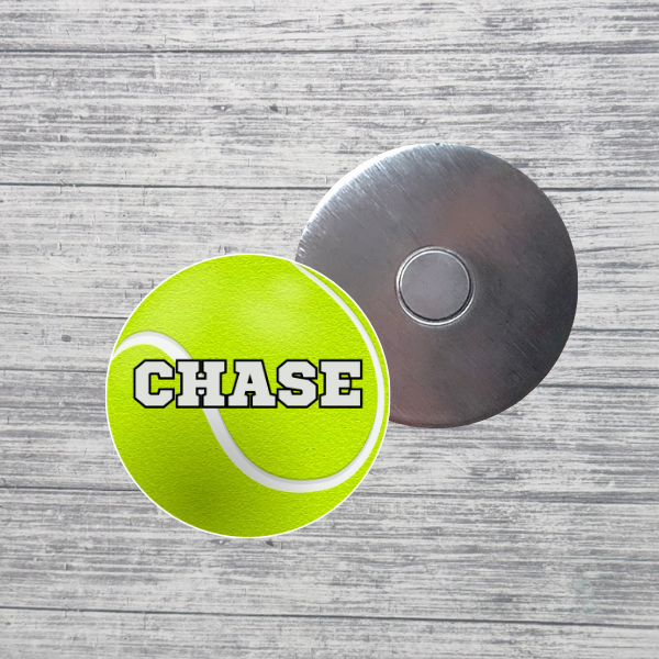 Tennis Magnet Custom Personalized Name Magnet
