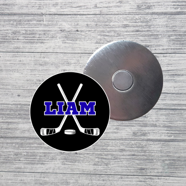 Hockey Magnet Custom Personalized Name Team Magnet