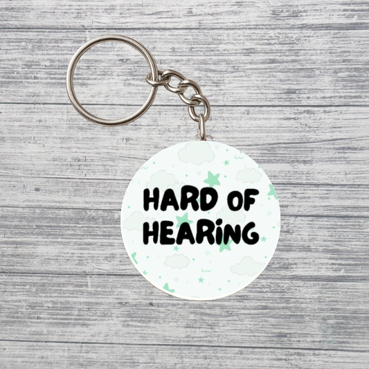 Hard of Hearing 2.25" Accessibility Keychain