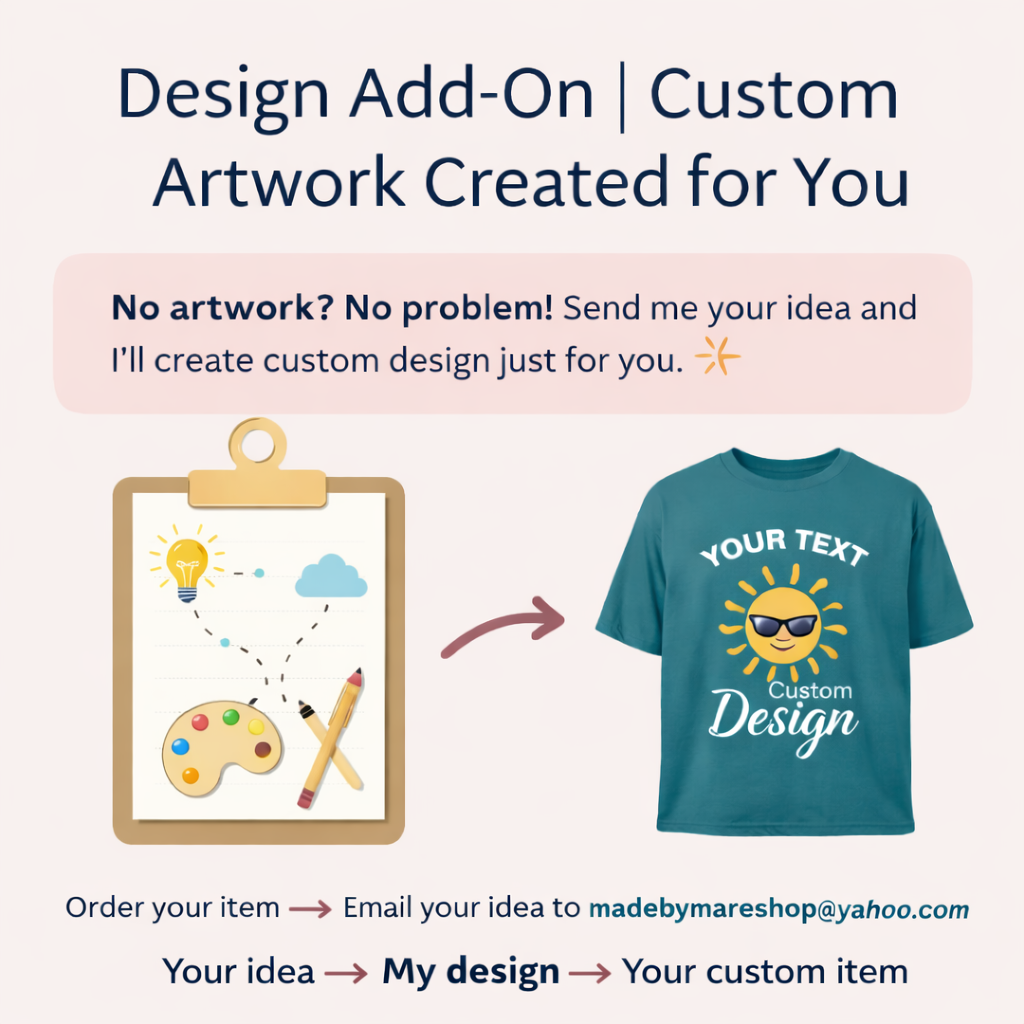 Custom Apparel Design Add on