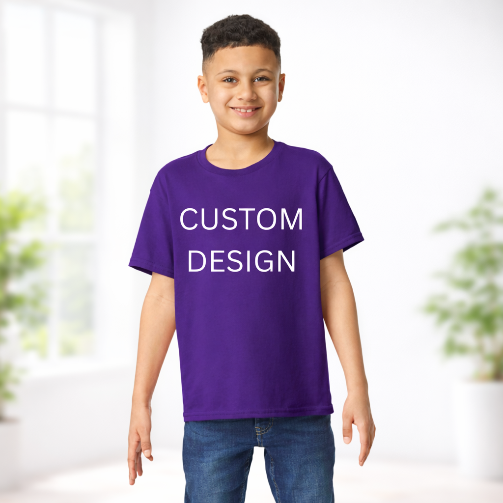 2 sided Custom Design Youth T-Shirt – Personalized Kids Tee