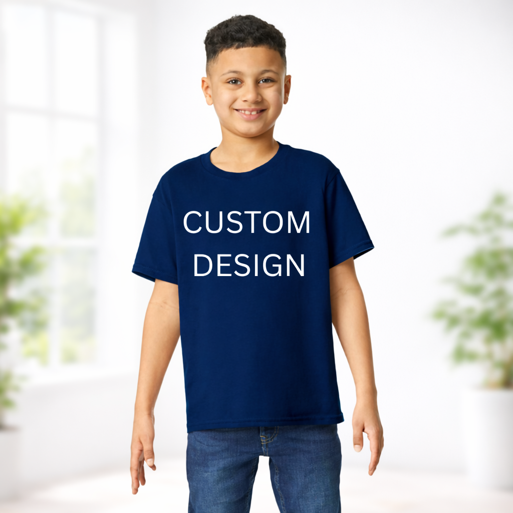 2 sided Custom Design Youth T-Shirt – Personalized Kids Tee