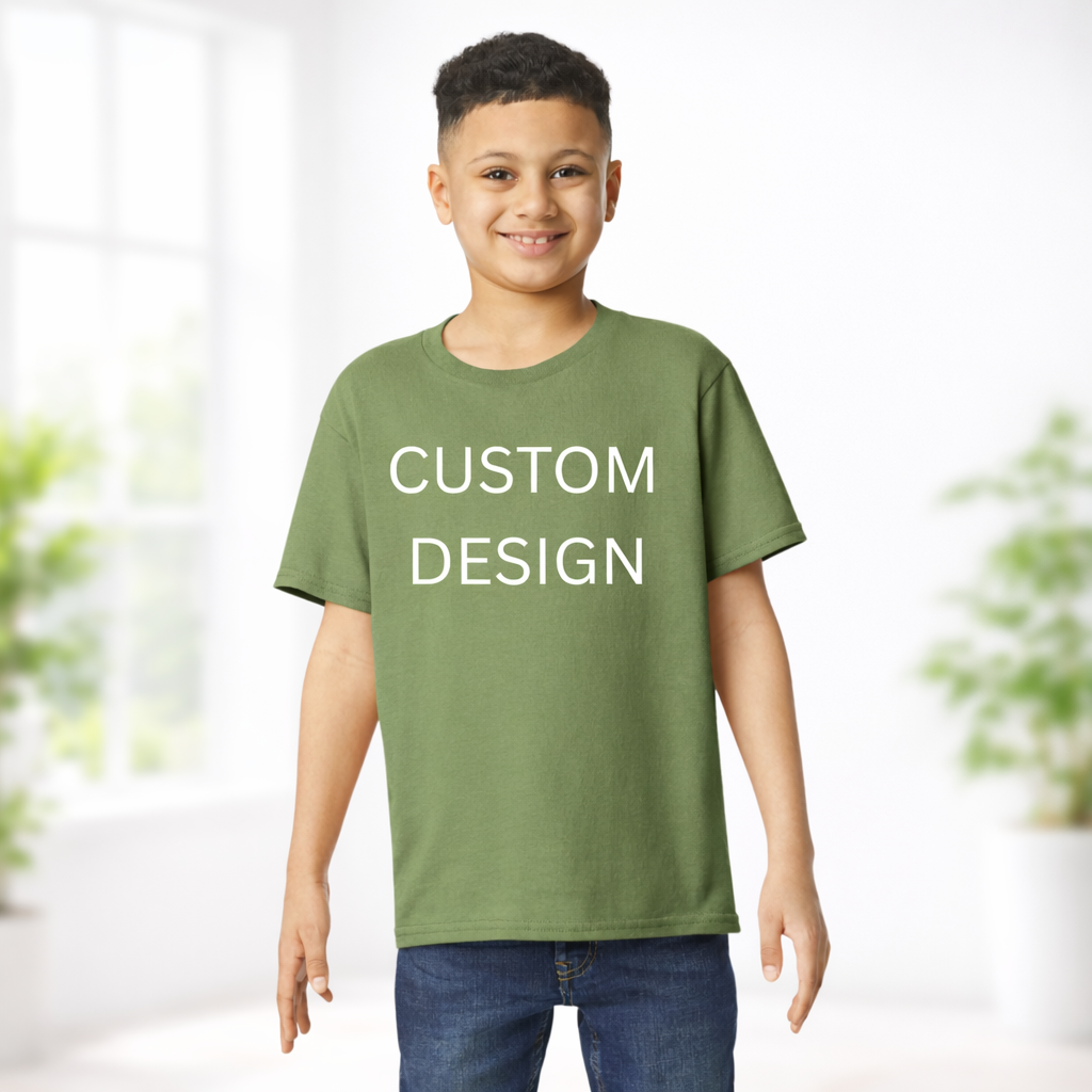 2 sided Custom Design Youth T-Shirt – Personalized Kids Tee