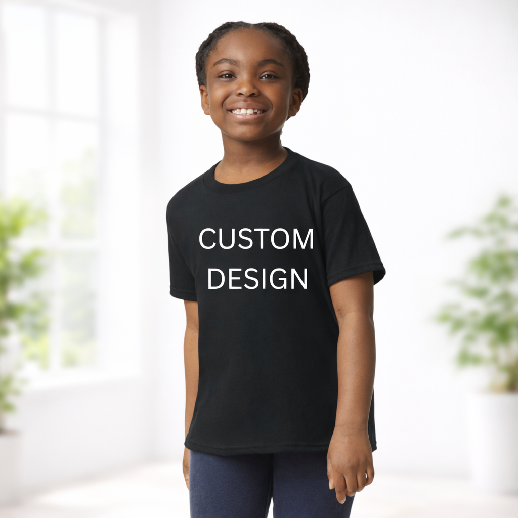 2 sided Custom Design Youth T-Shirt – Personalized Kids Tee
