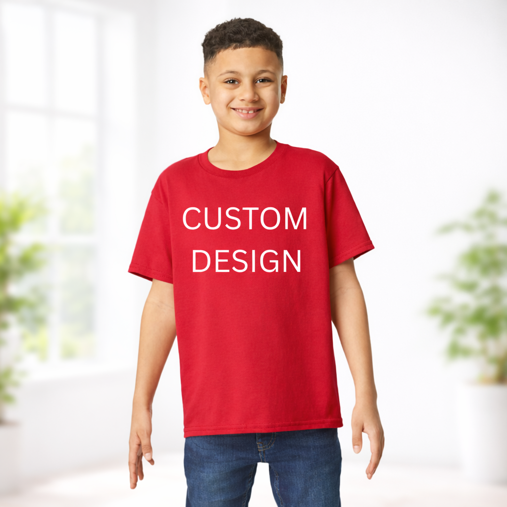 2 sided Custom Design Youth T-Shirt – Personalized Kids Tee