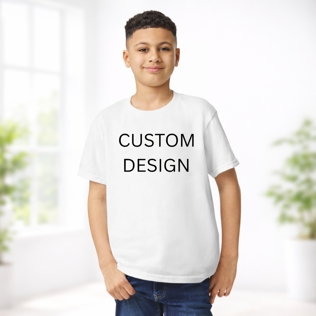 2 sided Custom Design Youth T-Shirt – Personalized Kids Tee