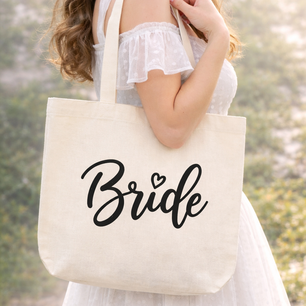 Bride Canvas Tote Bag | Wedding Day & Bridal Tote