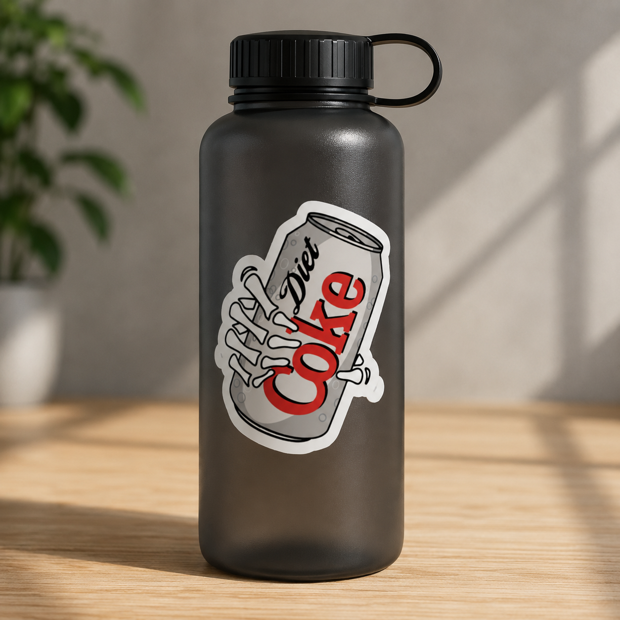 Diet Coke Skeleton Hand Sticker