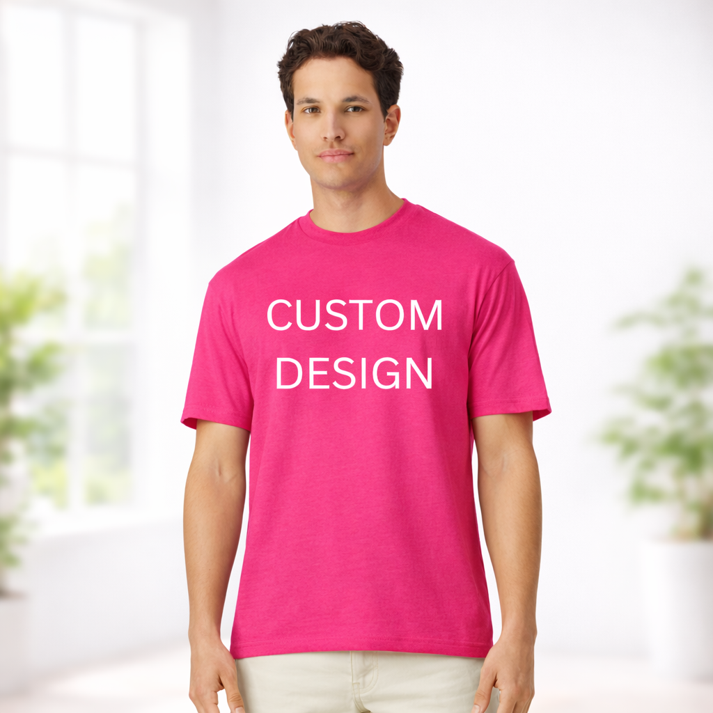 2-Sided Custom Design T-Shirt | Personalized Logo or Text Tee