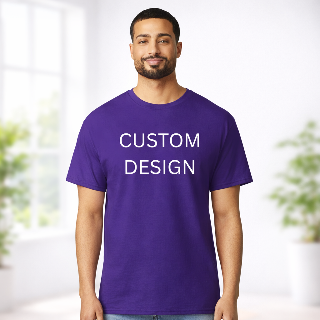 2-Sided Custom Design T-Shirt | Personalized Logo or Text Tee