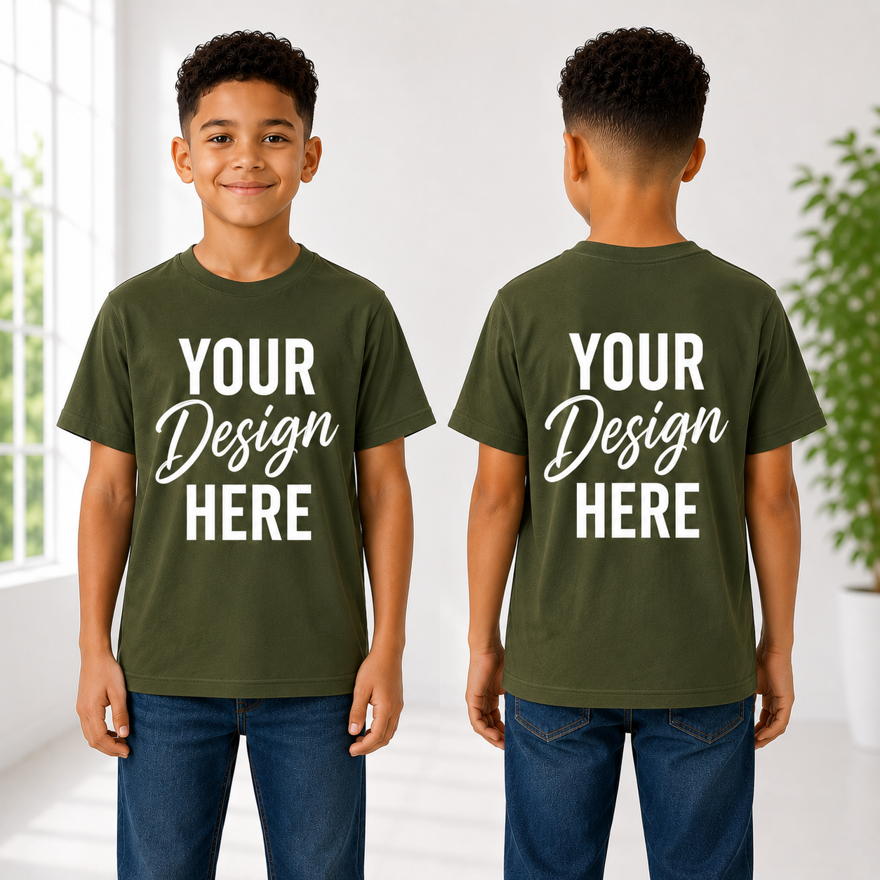 Custom Design Youth T-Shirt – Personalized Kids Tee