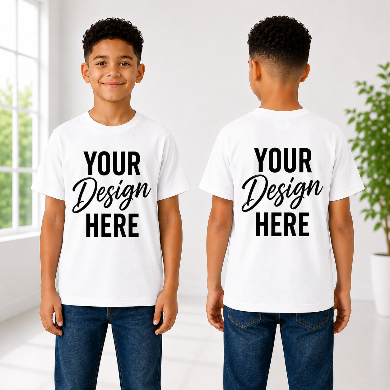 Custom Design Youth T-Shirt – Personalized Kids Tee