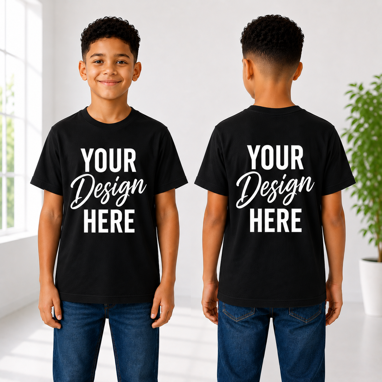 Custom Design Youth T-Shirt – Personalized Kids Tee