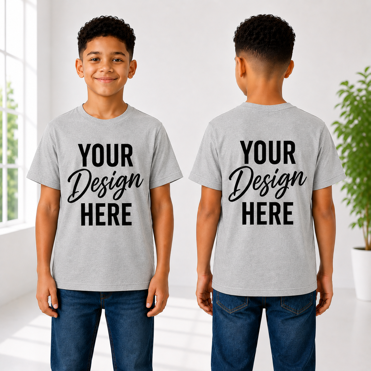 Custom Design Youth T-Shirt – Personalized Kids Tee