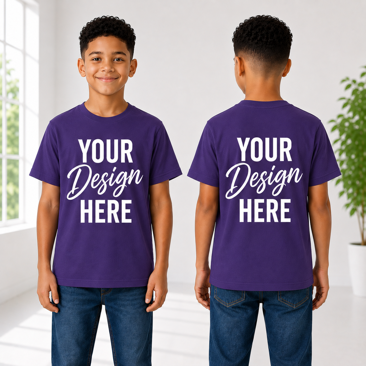 Custom Design Youth T-Shirt – Personalized Kids Tee