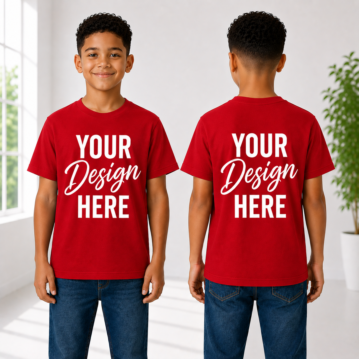 Custom Design Youth T-Shirt – Personalized Kids Tee