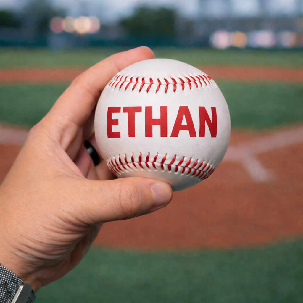 Personalized Baseball | Custom Name, Team, or Year Baseball Keepsake