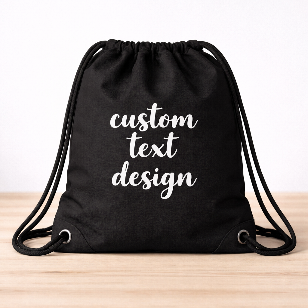 Custom Design Drawstring Backpack Personalized