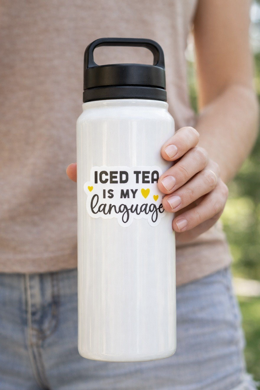 Iced Tea Is My Language Sticker