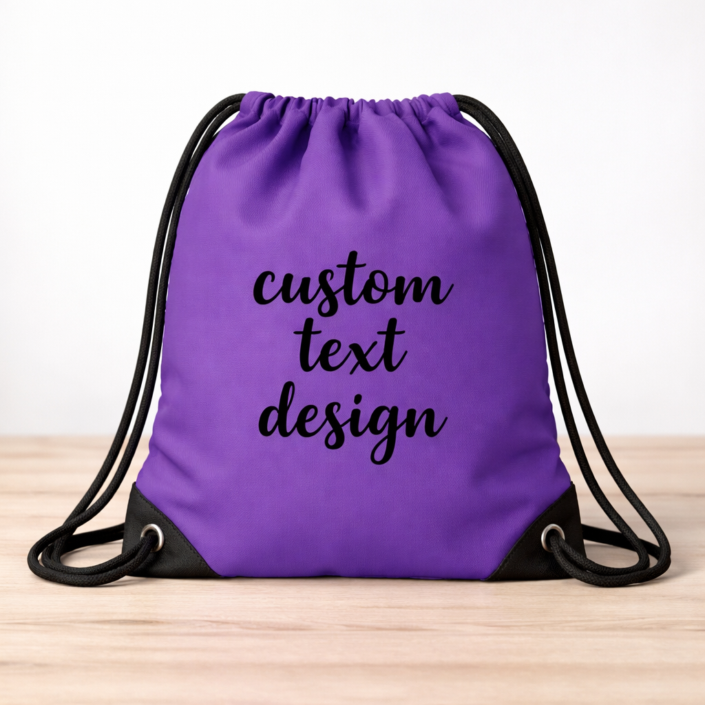 Custom Design Drawstring Backpack Personalized