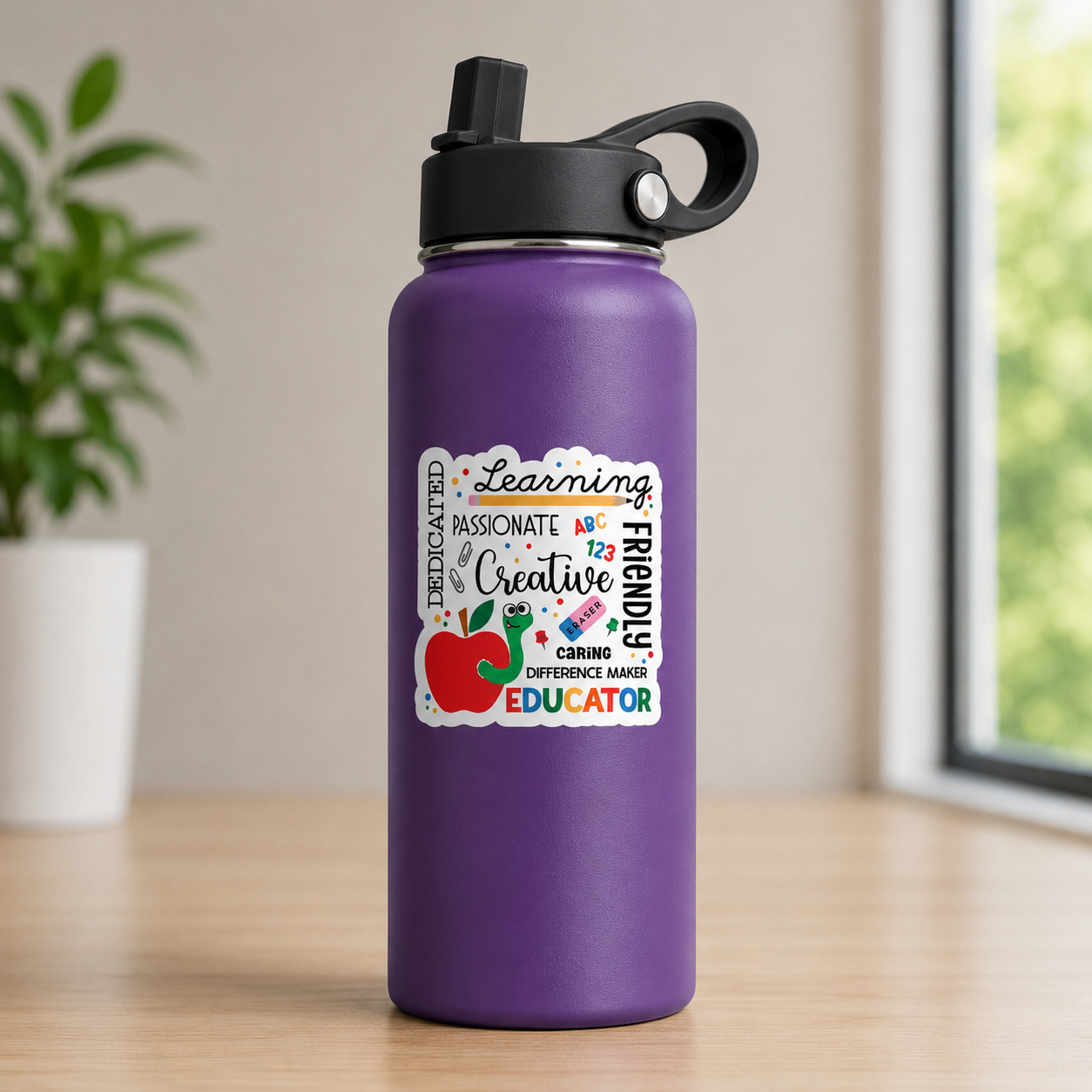 Educator Sticker – 3” Teacher Appreciation Sticker – Colorful Classroom Sticker