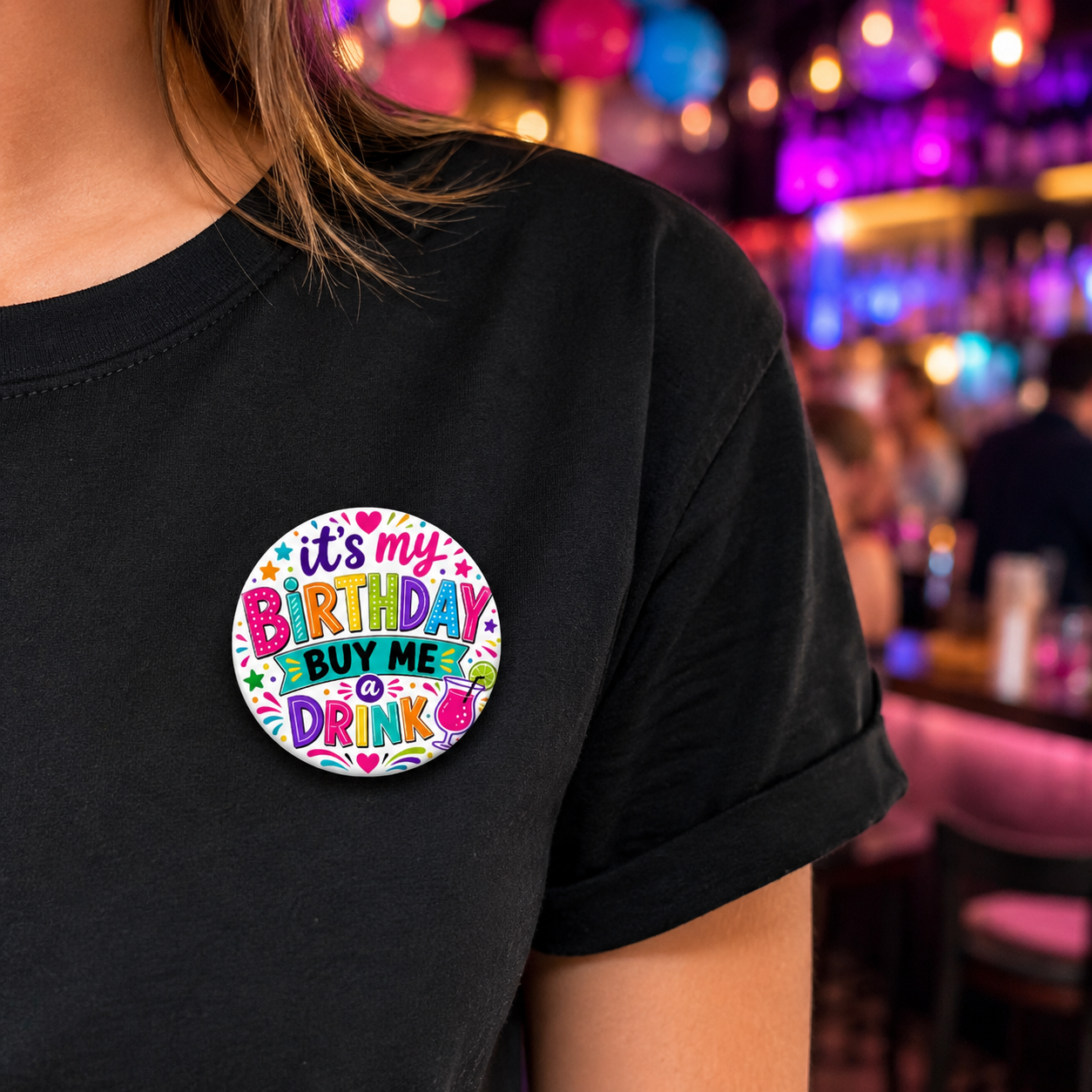 It’s My Birthday Buy Me a Drink Button