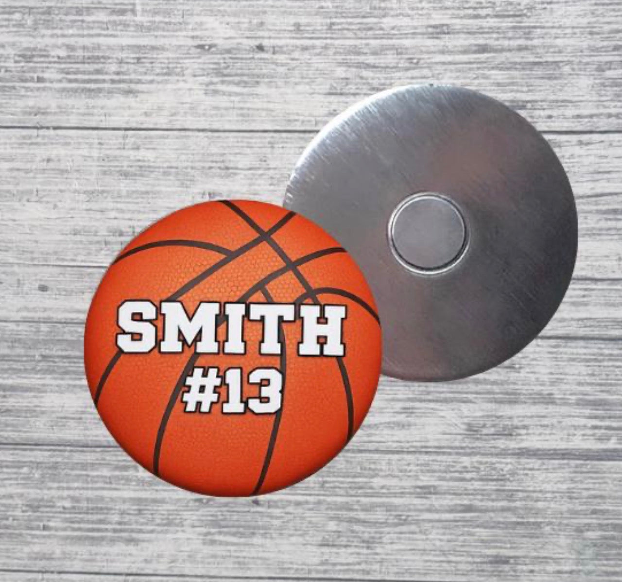 Basketball Magnet Custom Personalized Name & Number