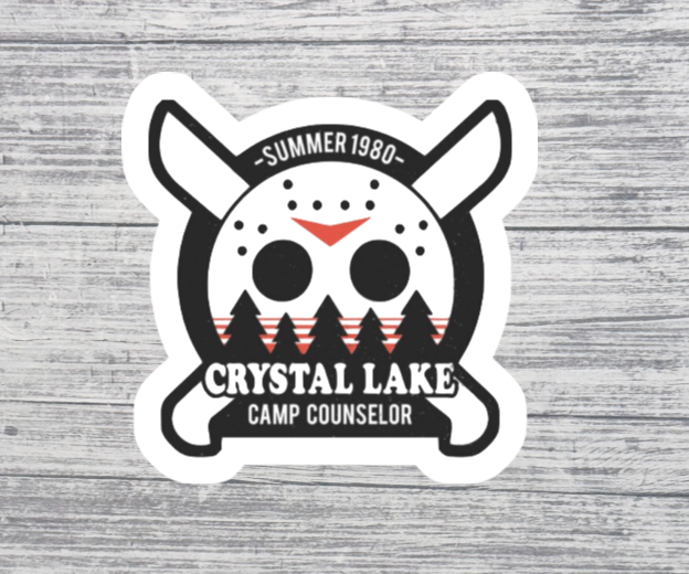 Crystal Lake Camp Counselor Sticker – Summer 1980 Horror Sticker