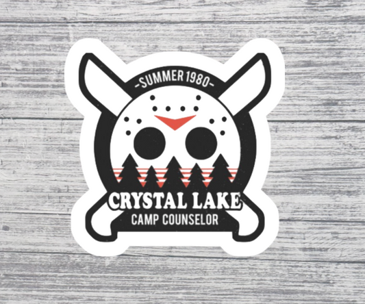 Crystal Lake Camp Counselor Sticker