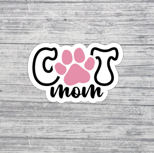 Cat Mom Sticker