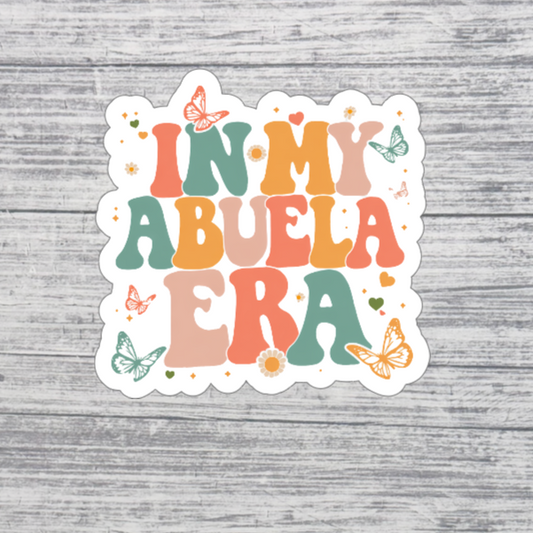 In My Abuela Era Retro Sticker