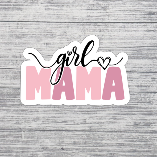 Girl Mama Script Sticker