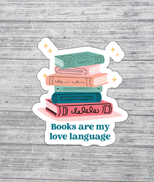 Books Are My Love Language Sticker