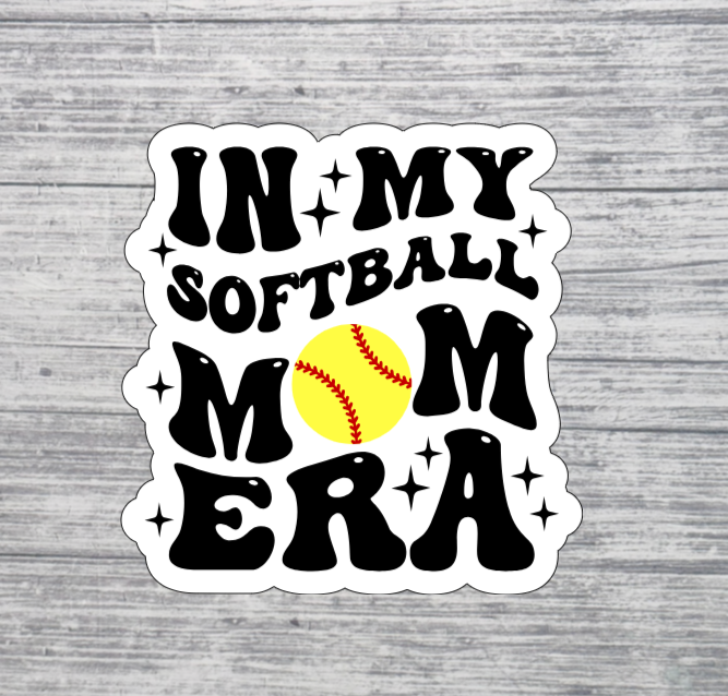 In My Softball Mom Era Sticker
